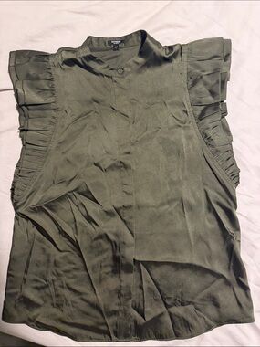 Express Military green blouse